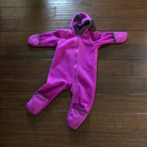 Columbia bunting/fleece onesie